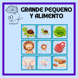 Alimentación y tamaños